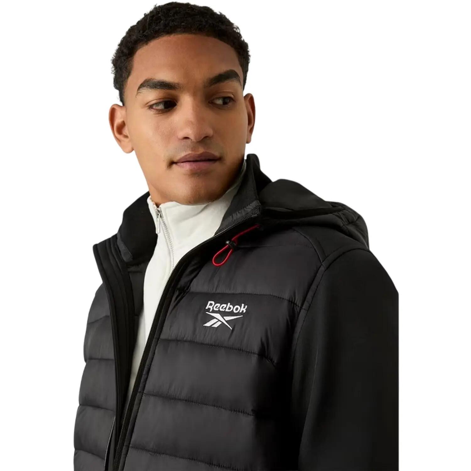 Mens Plain Ribbed Cuff Raincoat (Black) 4/5