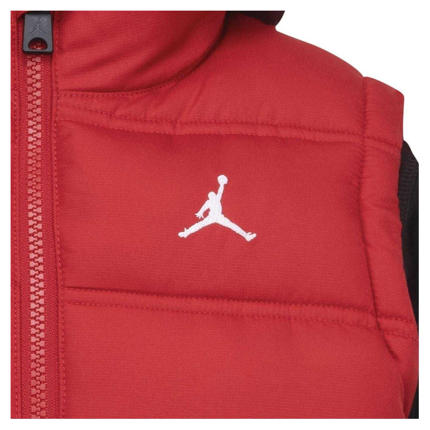 Chaqueta Acolchada Air Jordan para Niños/Niñas Rojo, Negro 4/5