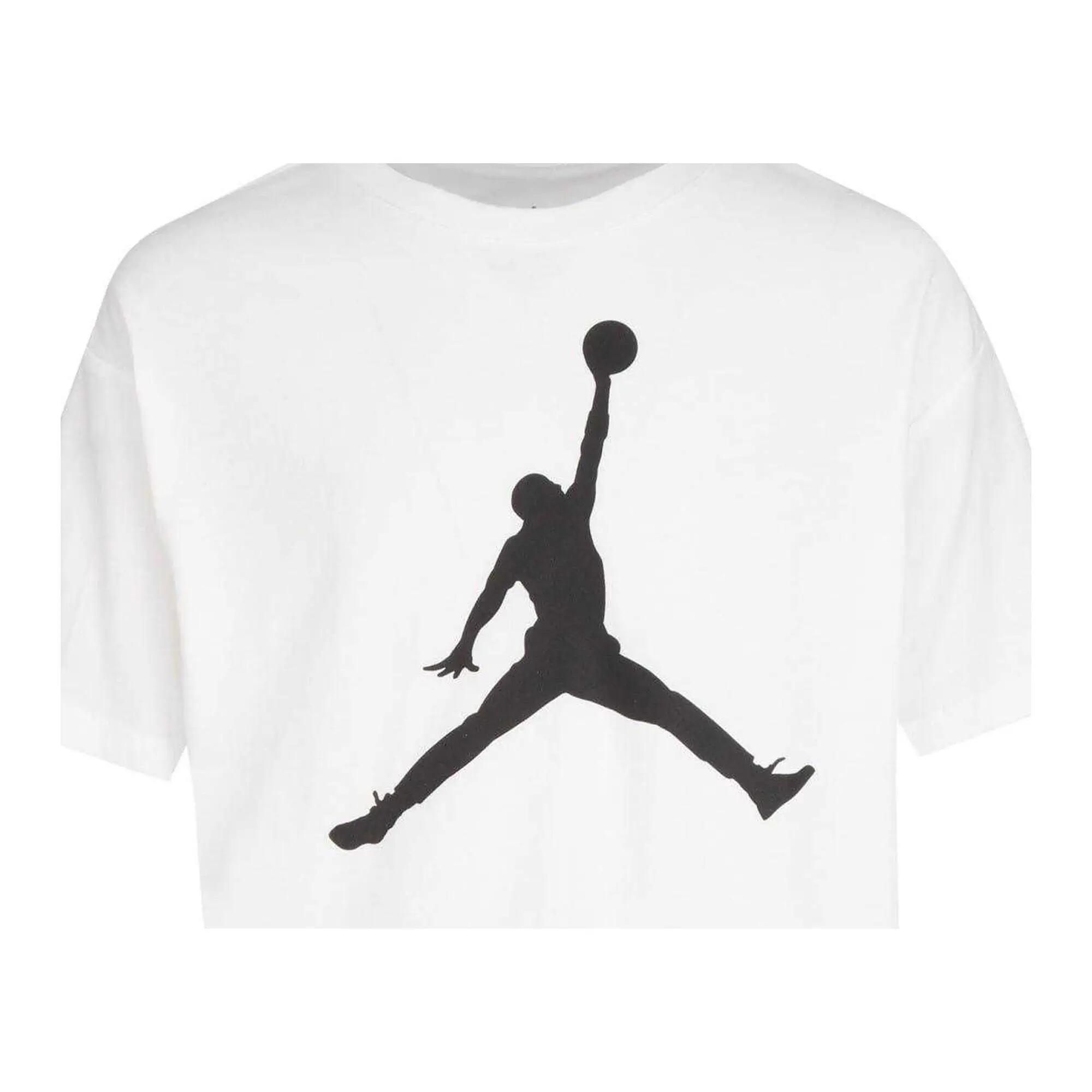 Maglietta Corta Ragazze Nike Air Jordan Jumpman Bianco 3/3