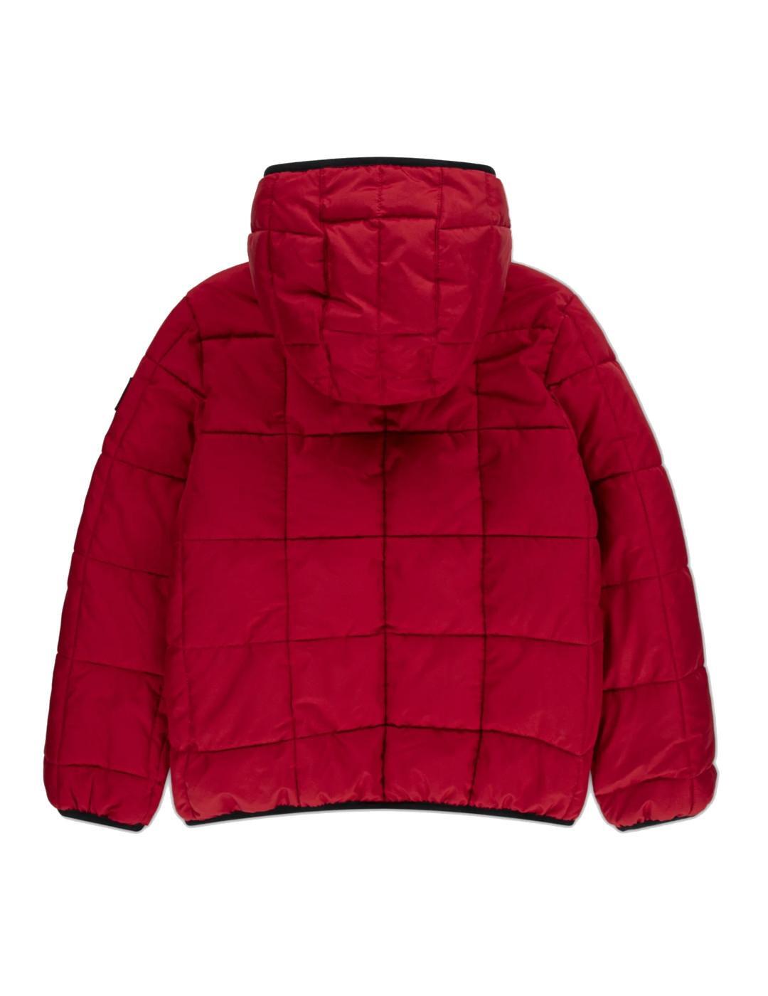 Polyester gewatteerde jas voor kinderen (Rood) 4/5