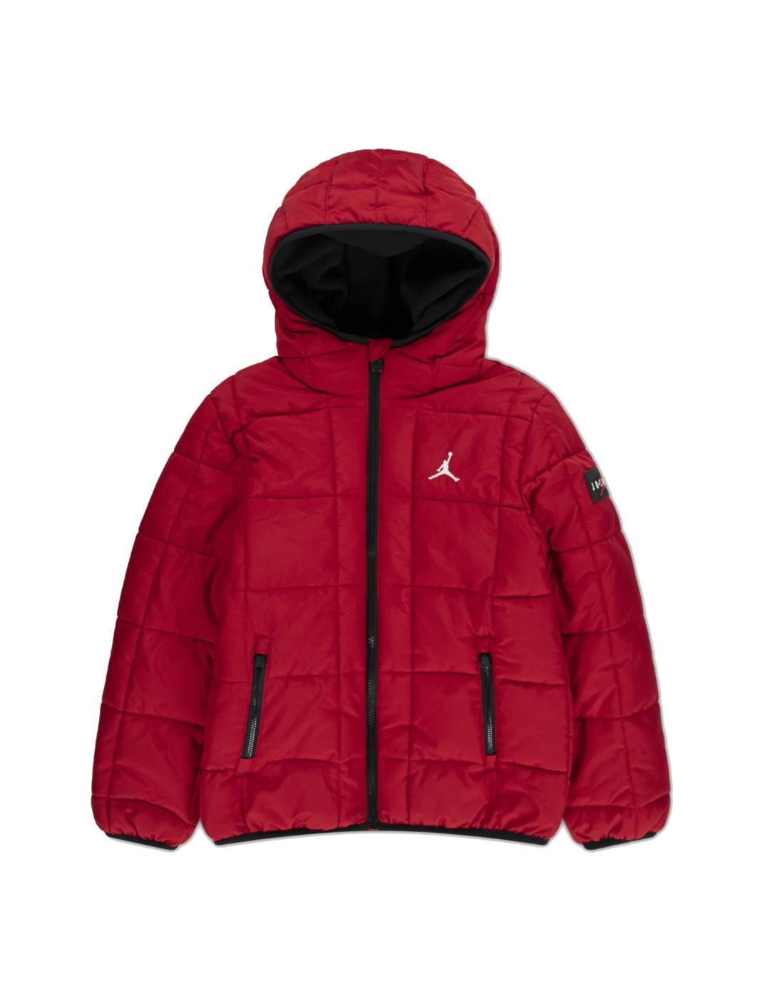 Polyester gewatteerde jas voor kinderen (Rood) 3/5