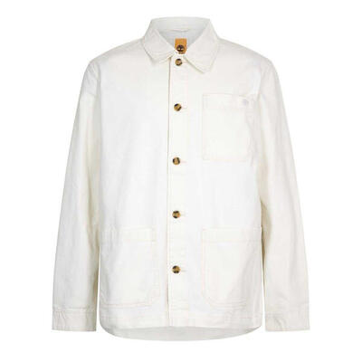 Giacca Da Campo Tela Uomo Timberland Bianco Vintage