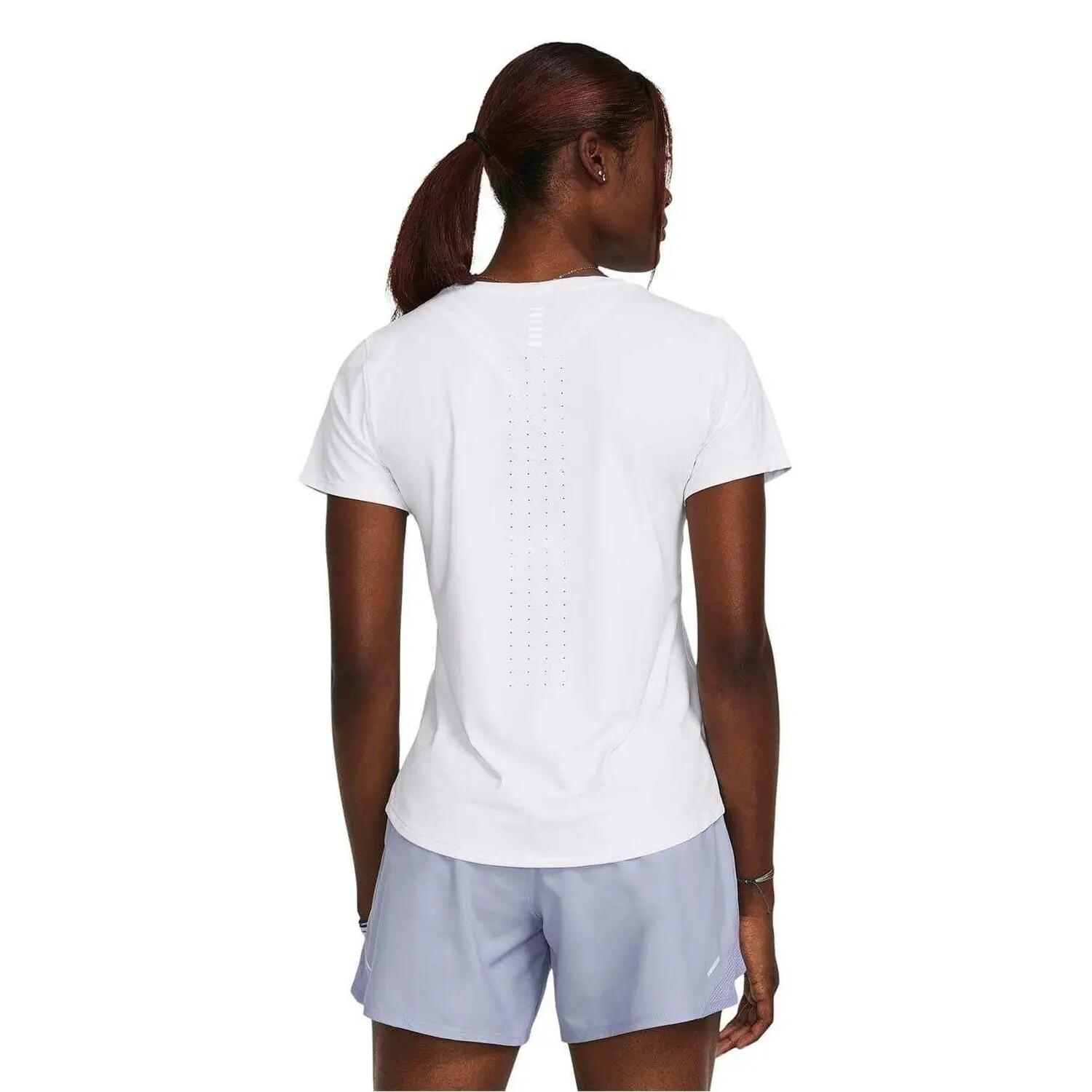 Womens/Ladies Launch Crew Neck Regular TShirt (White/Reflective) 3/5