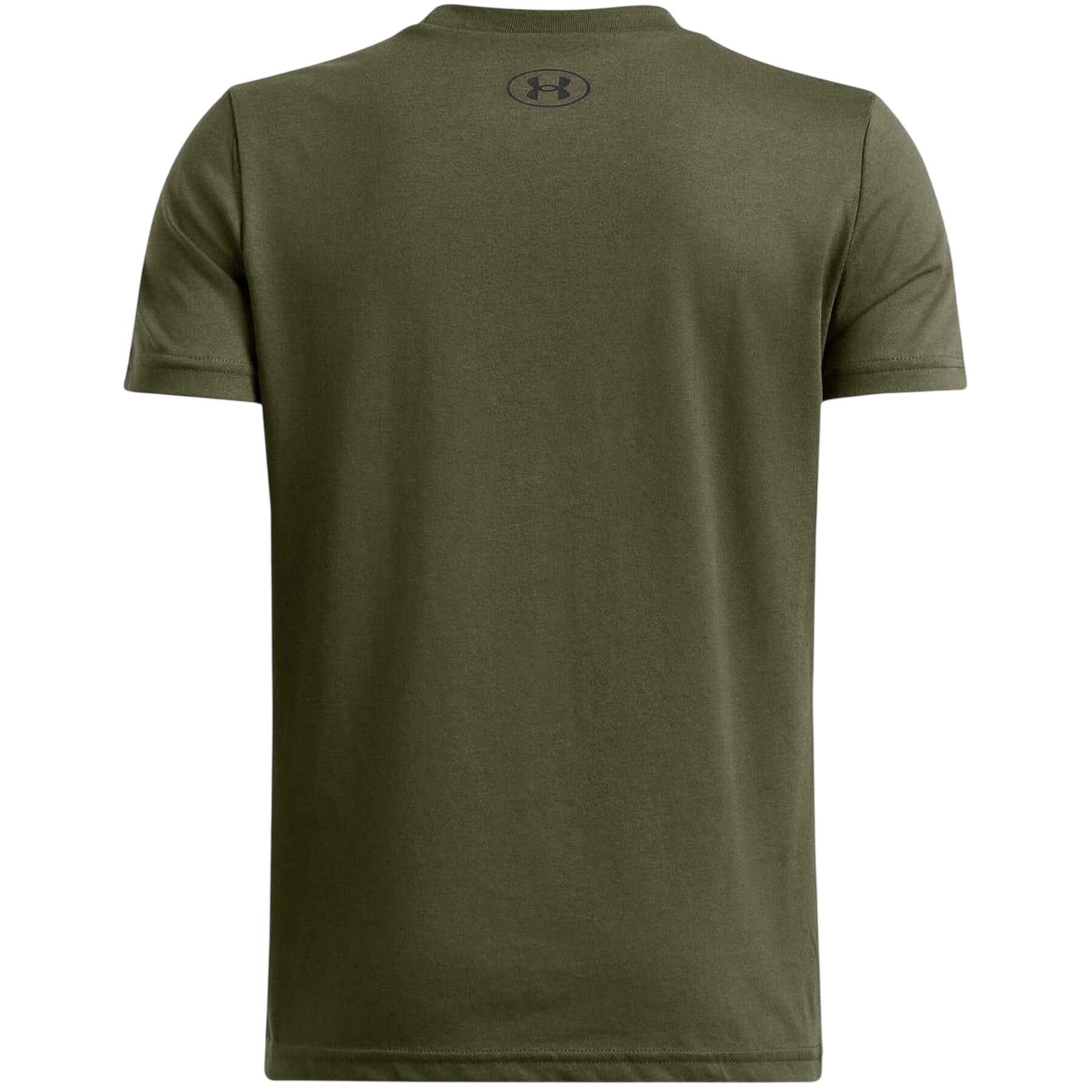 Tshirt Motif/style Texte Du Symbole Enfant (Vert Olive) 2/4