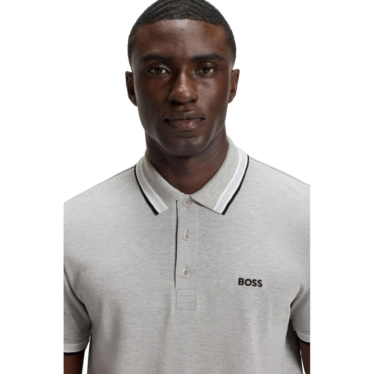 Maglietta Polo Uomo Boss Paddy Euro Argento 4/4