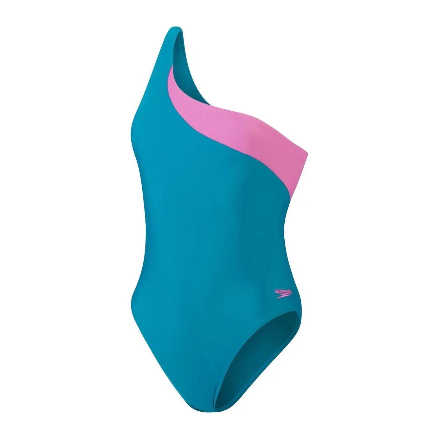Badeanzug für Damen Grün/Pink 2/5