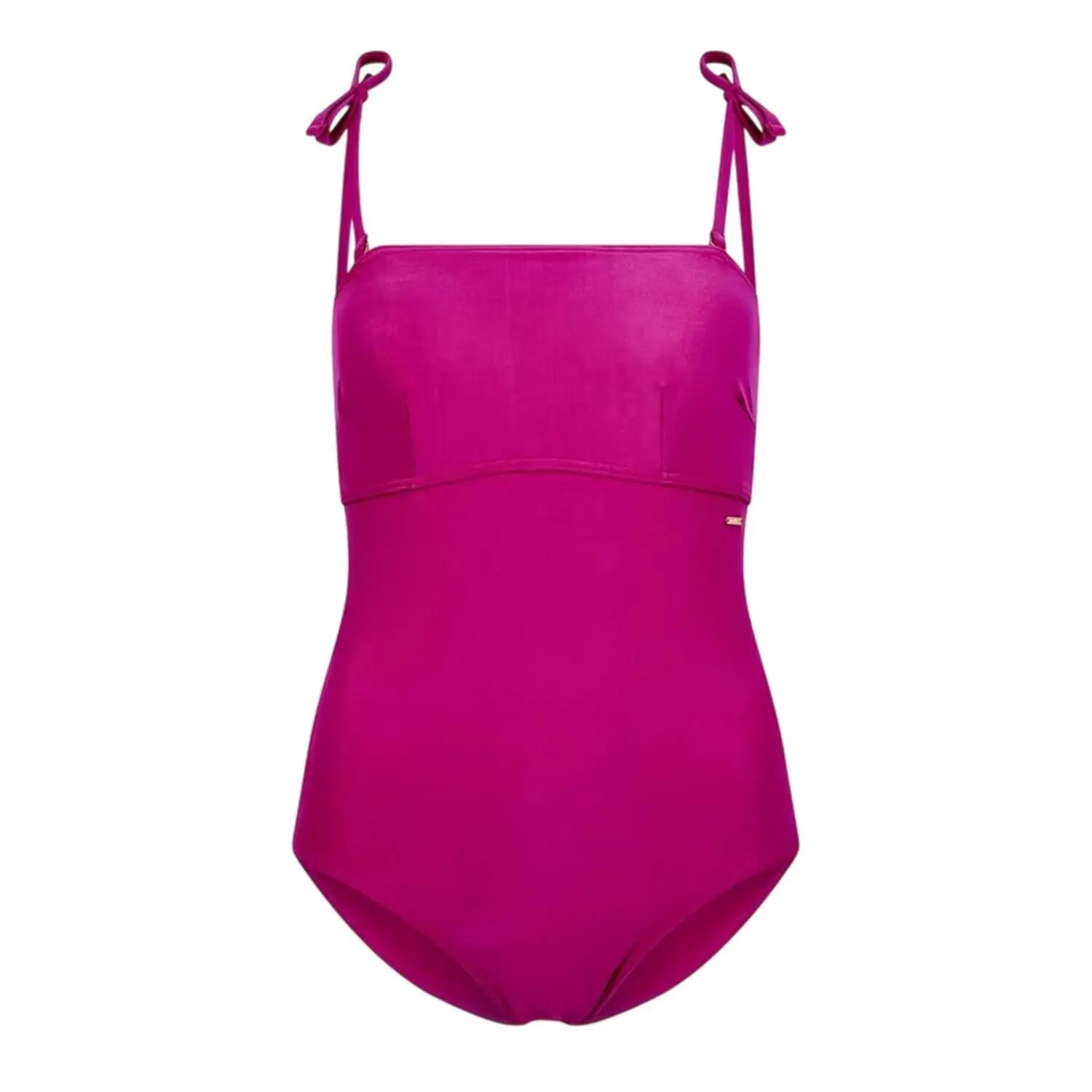 Maillot De Bain 1 Pièce Motif/style Uni Femme (Rose) 2/6