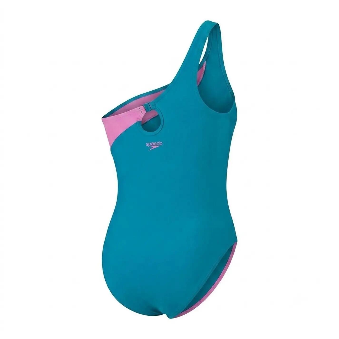 Badeanzug für Damen Grün/Pink 3/5