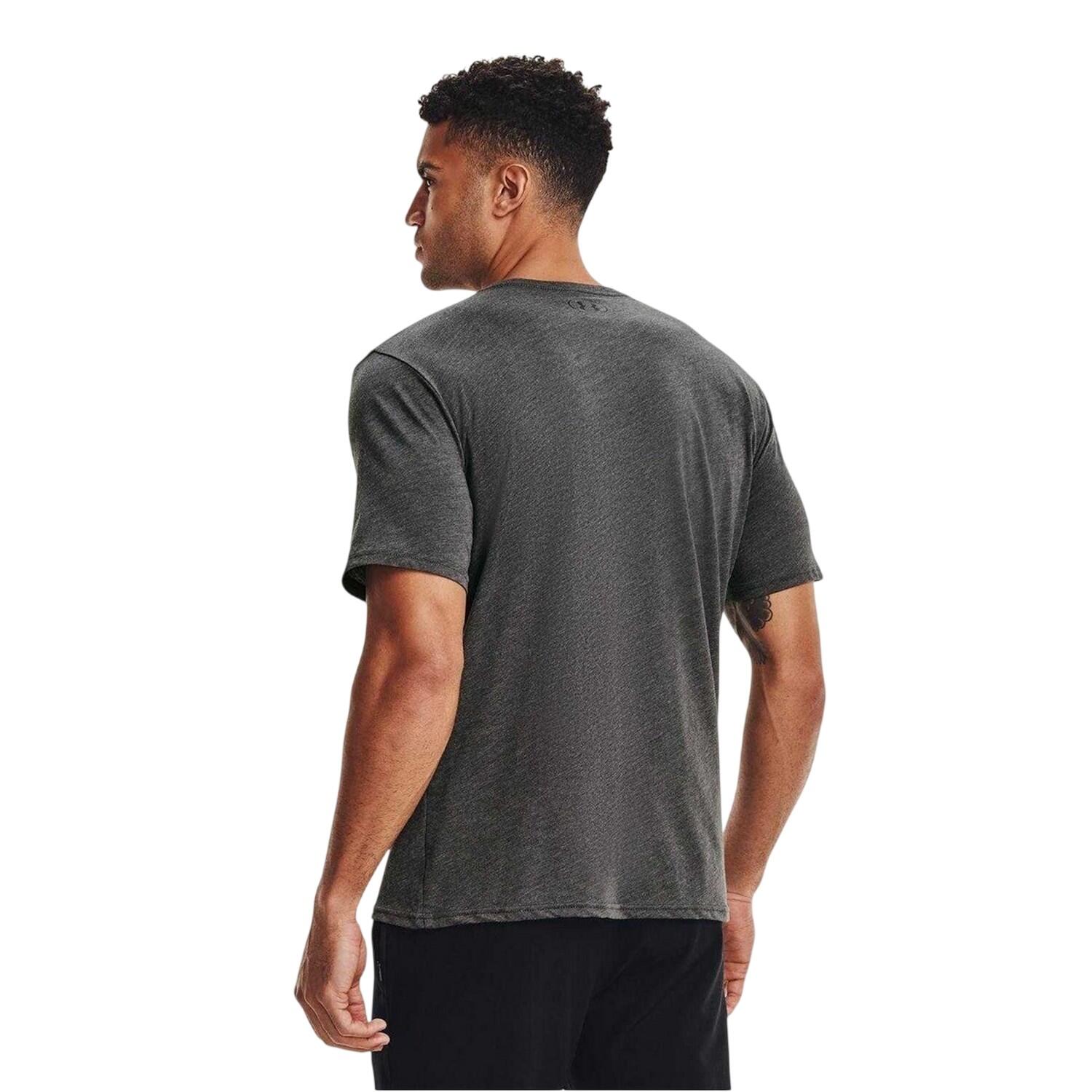 Mens Sportstyle Chest Logo TShirt (Charcoal Medium Heather) 3/5