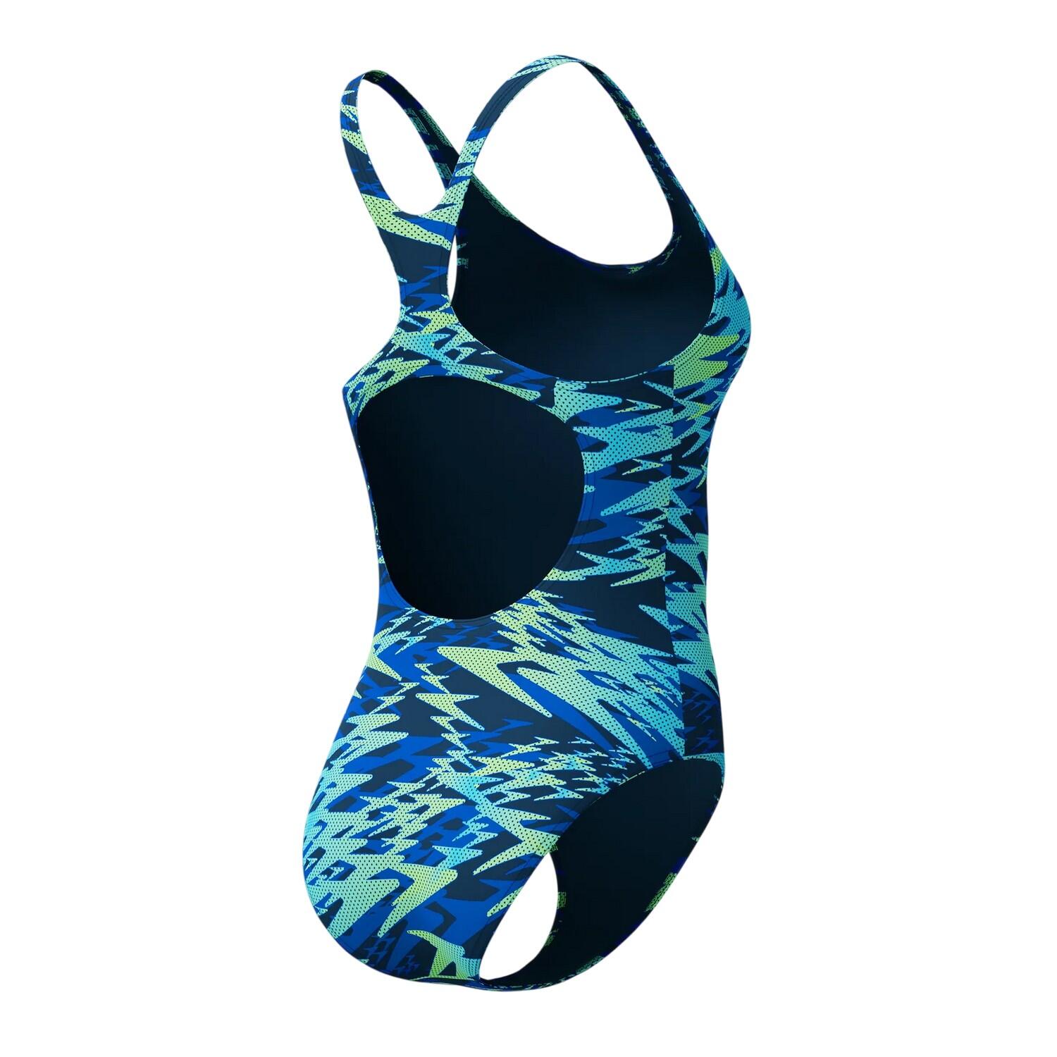 Maillot De Bain 1 Pièce Motif/style Abstrait HYPERBOOM MEDALIST Femme (Bleu 2/5
