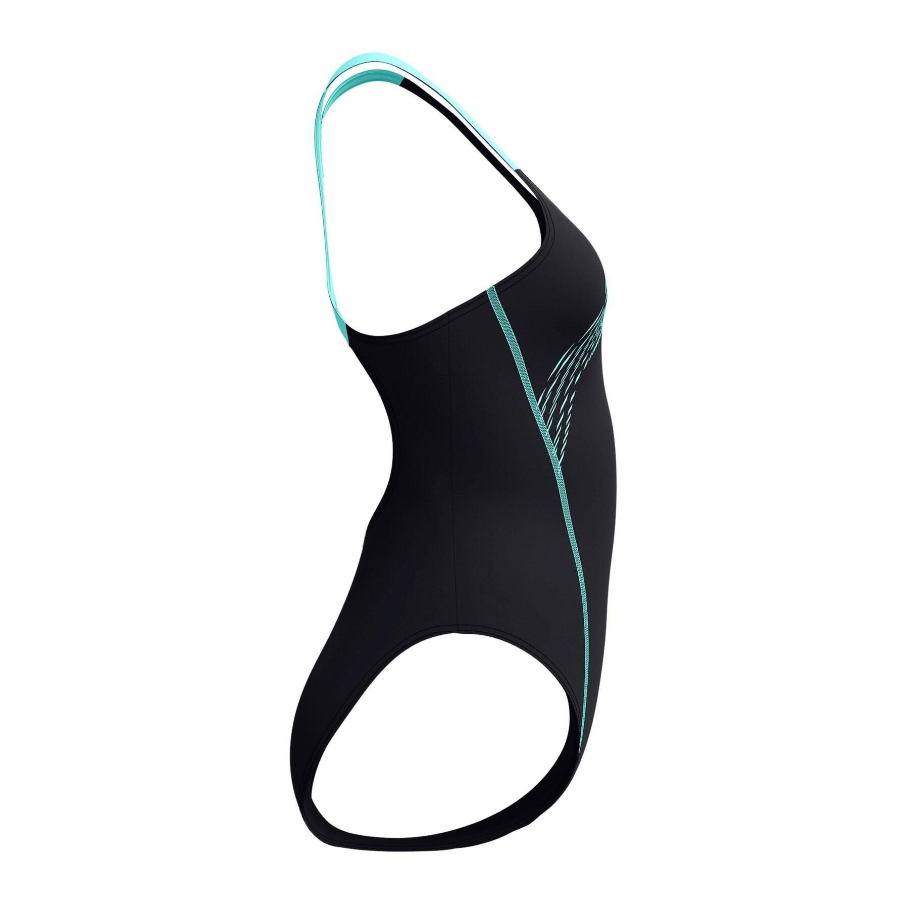 Medley Costume Da Bagno Intero Logo Muscleback Donna Speedo Vetro Artico 4/7
