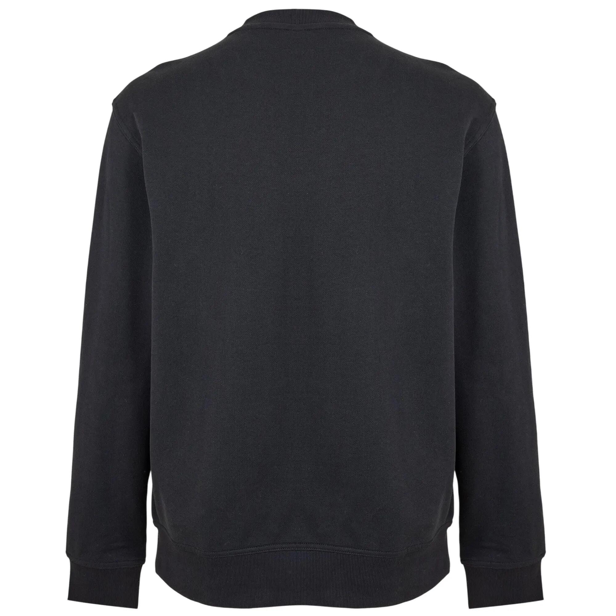 Felpa Logo Uomo Boss Wesmallcrew Nero 2/5