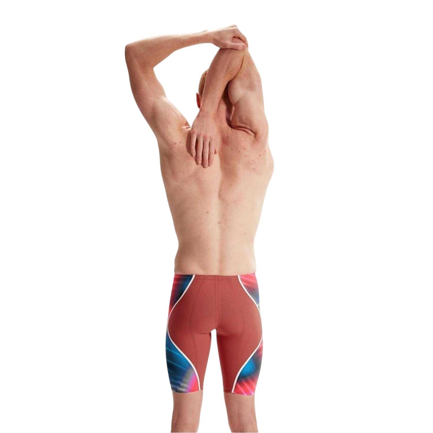 Jammer De Natation Motif/style Blocs De Couleurs Homme (Rouge / Bleu) 2/4