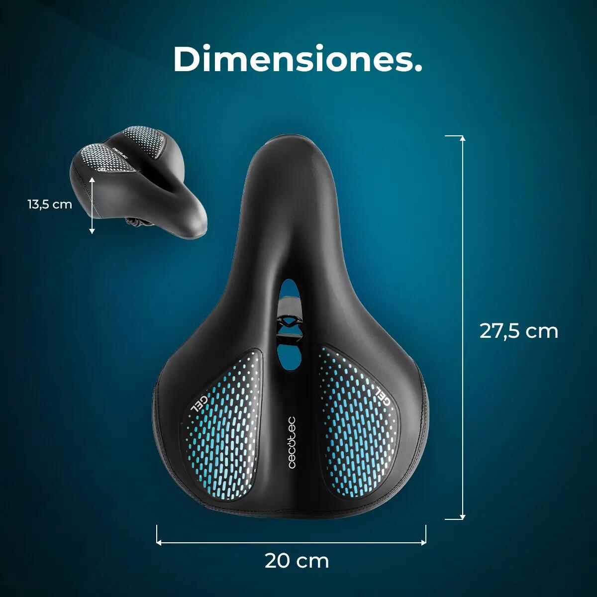 Cecotec Selle de Vélo Ultra Confortable DrumFit SitBike. Compatible avec Les Tig 6/7