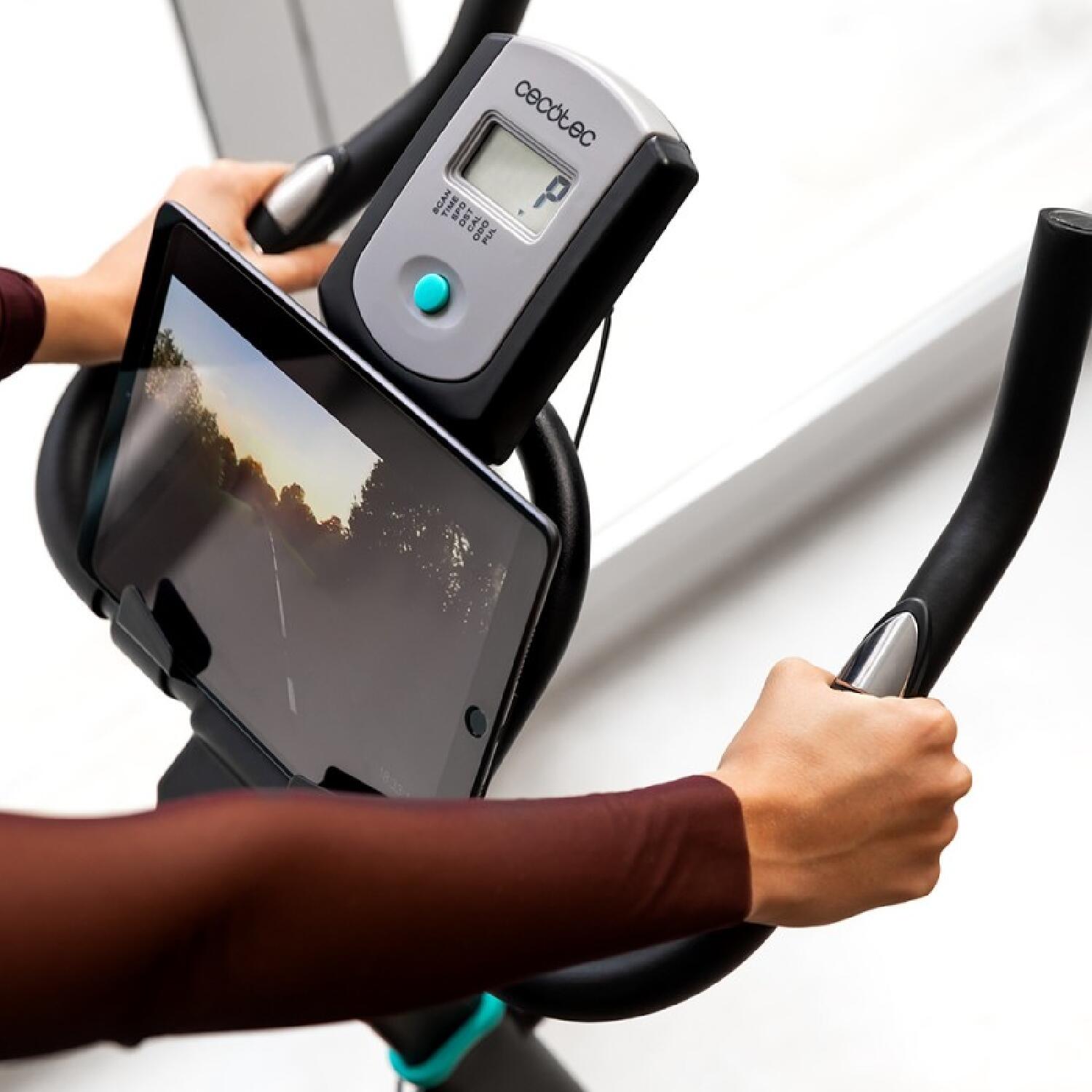 Cecotec Bicicleta indoor com volante de inércia de 10 kg, resistência manual, mo 4/7