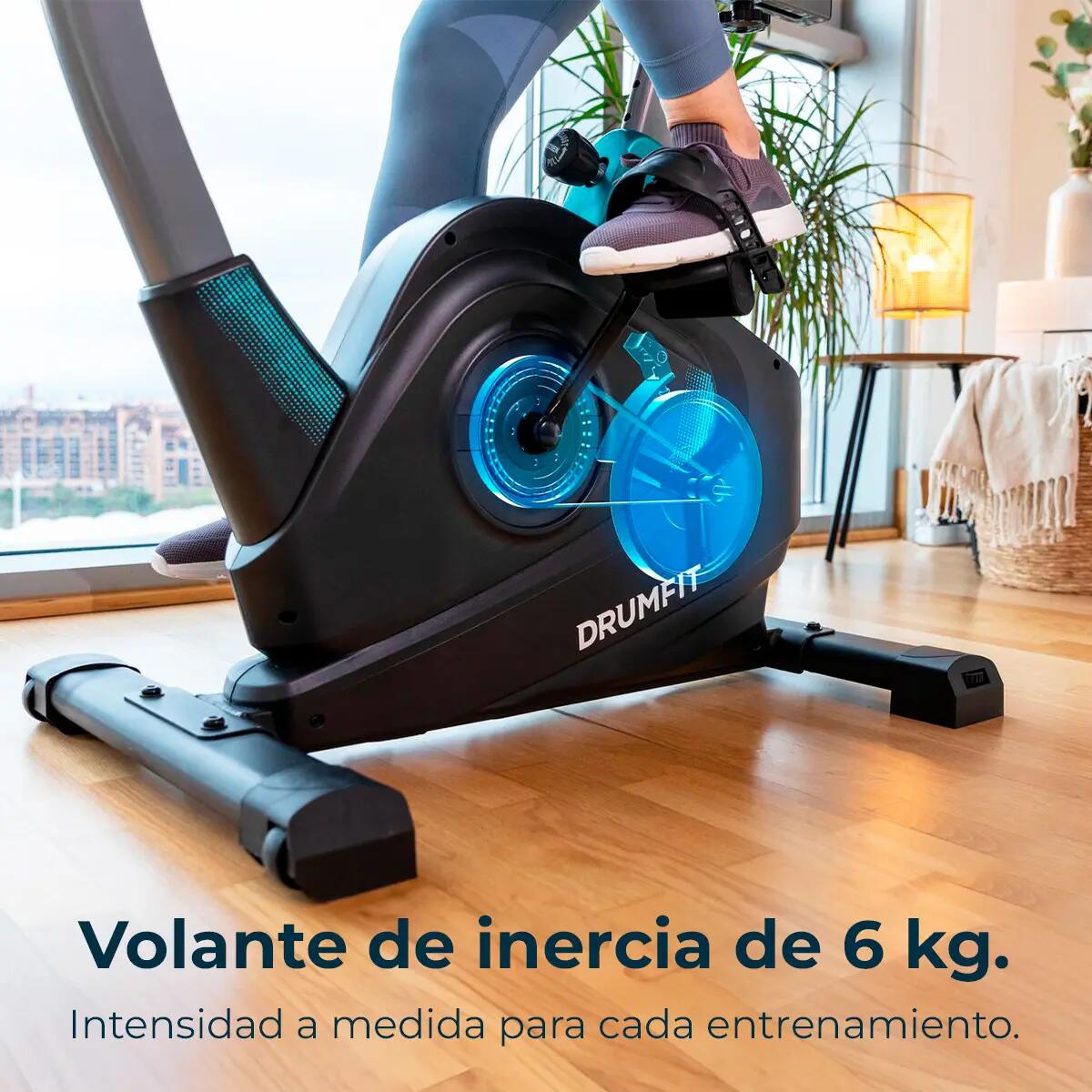 Cecotec Vélo d’appartement DrumFit Cycle 6000 Pegasus. Résistance magnétique rég 4/7
