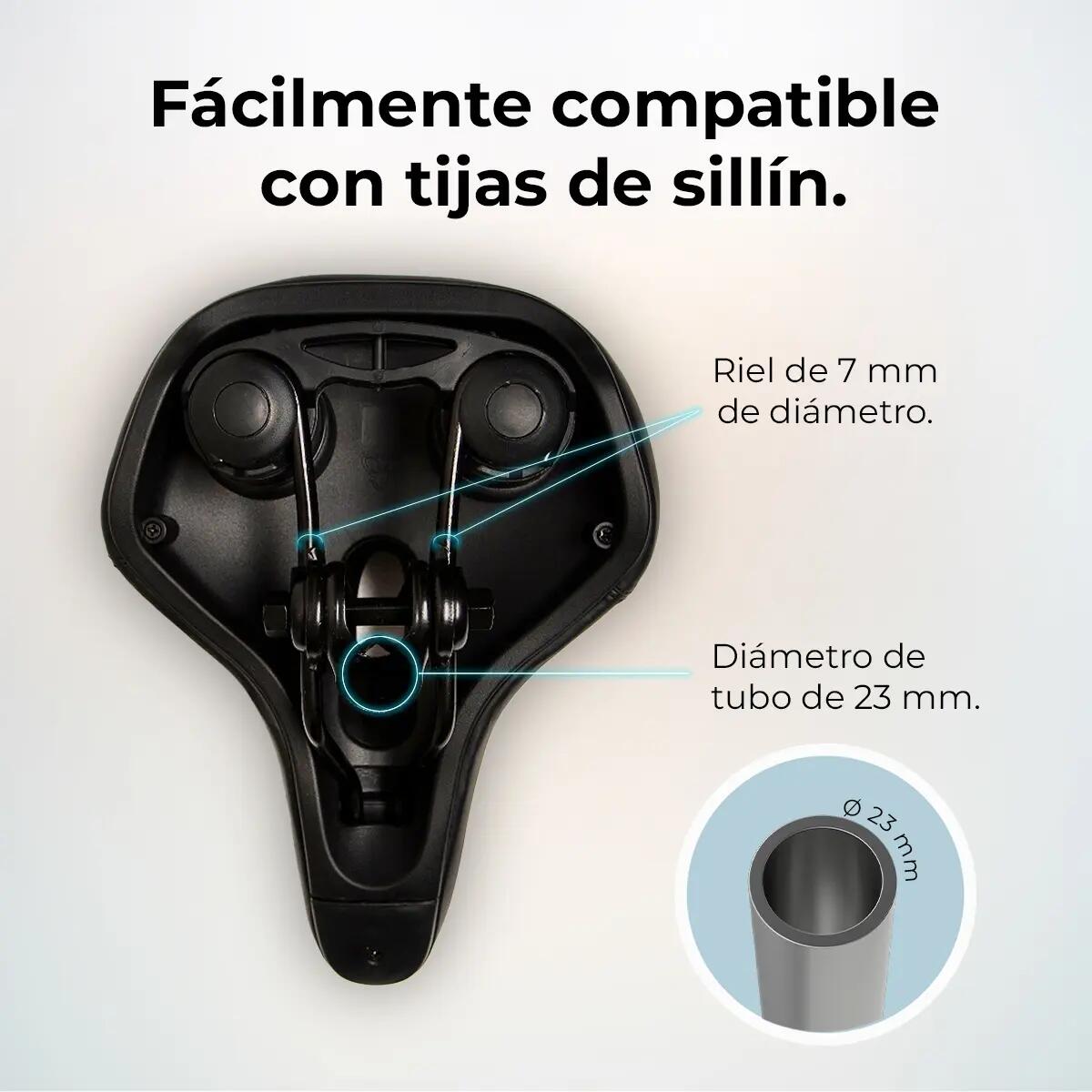 Cecotec Selle de Vélo Ultra Confortable DrumFit SitBike. Compatible avec Les Tig 4/7