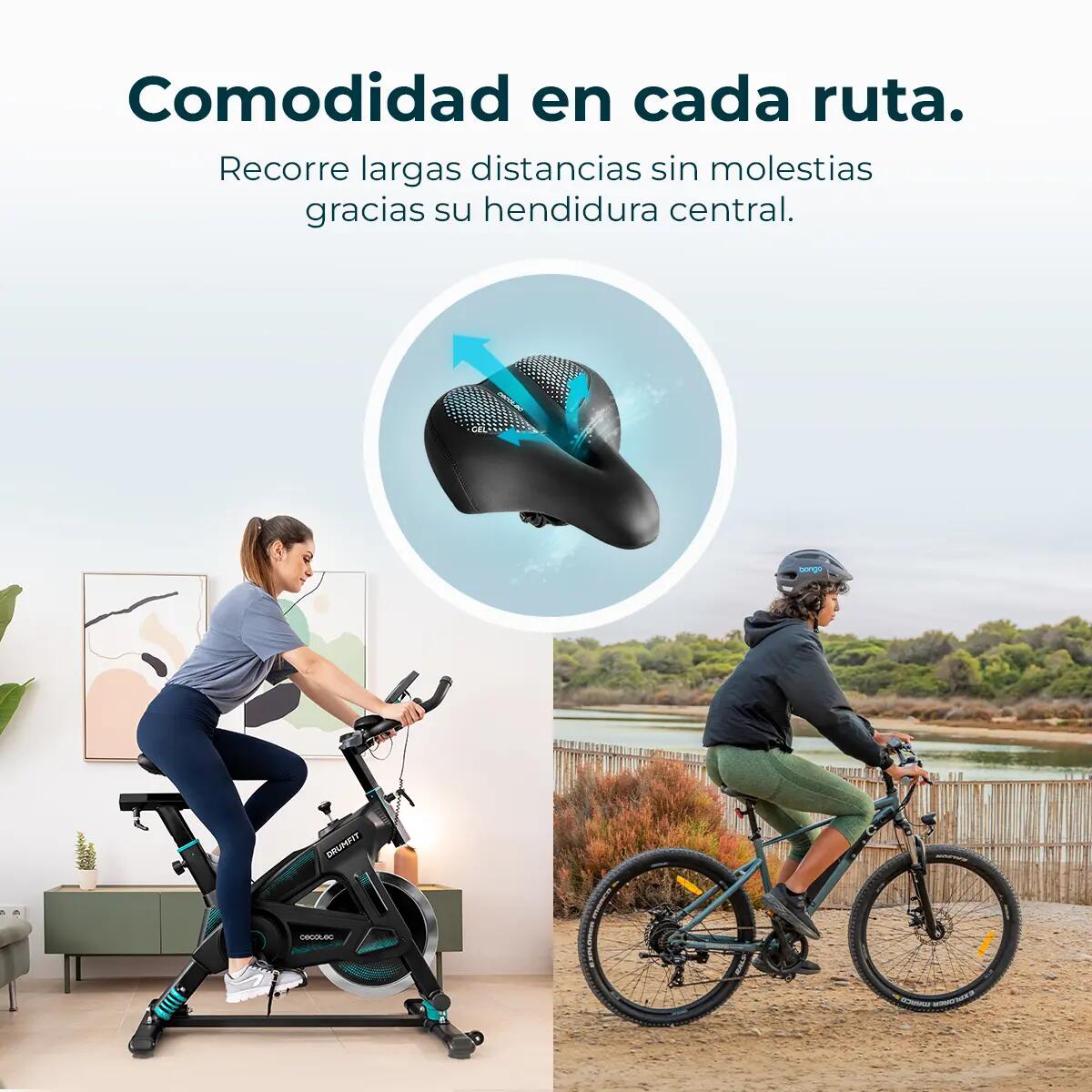Cecotec Selle de Vélo Ultra Confortable DrumFit SitBike. Compatible avec Les Tig 3/7