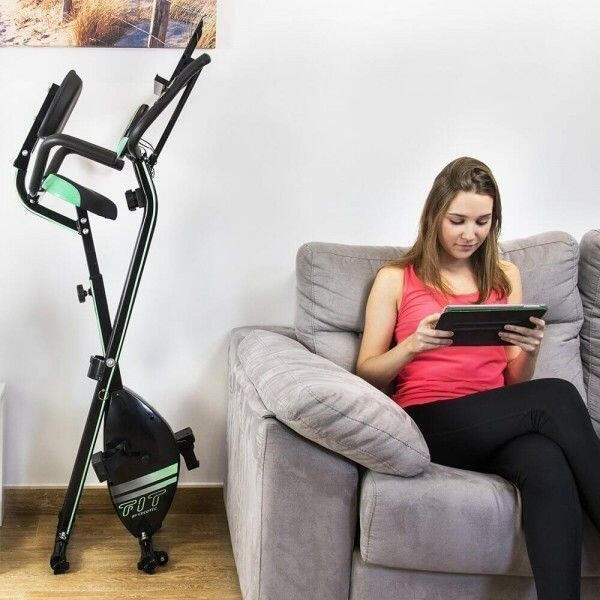 Bicicleta estática dobrável com encosto X-BIKE PRO 2/7