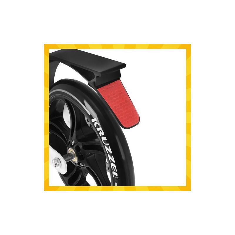 Trotinetă pliabilă KRUZZEL Hyperion W 26141, alb-negru, până la 100 kg