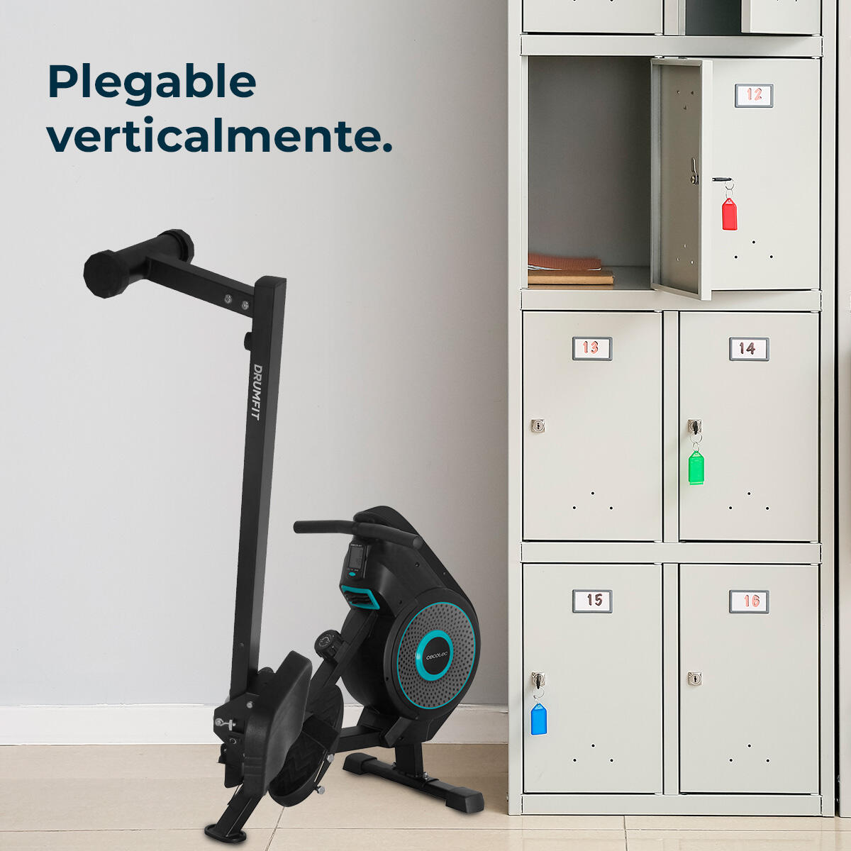 Cecotec Máquina de Remo Plegable de Resistencia Combinada: Aire y Magnética con 6/7