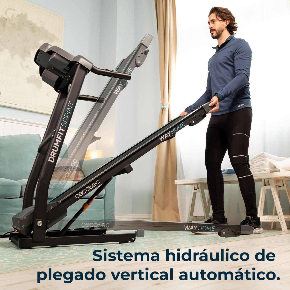Cecotec Passadeira de correr dobrável com 2,5 CV e 1500 W de potência. De 1 a 15 6/7