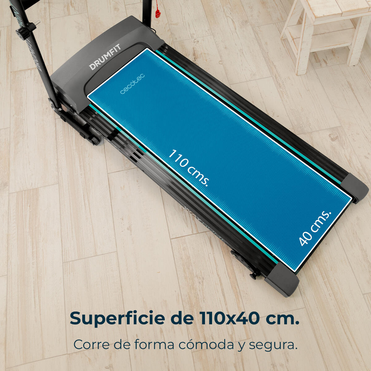 Cecotec Passadeira de correr dobrável com 2 CV e 1200 W de potência. De 1 a 14 k 4/7