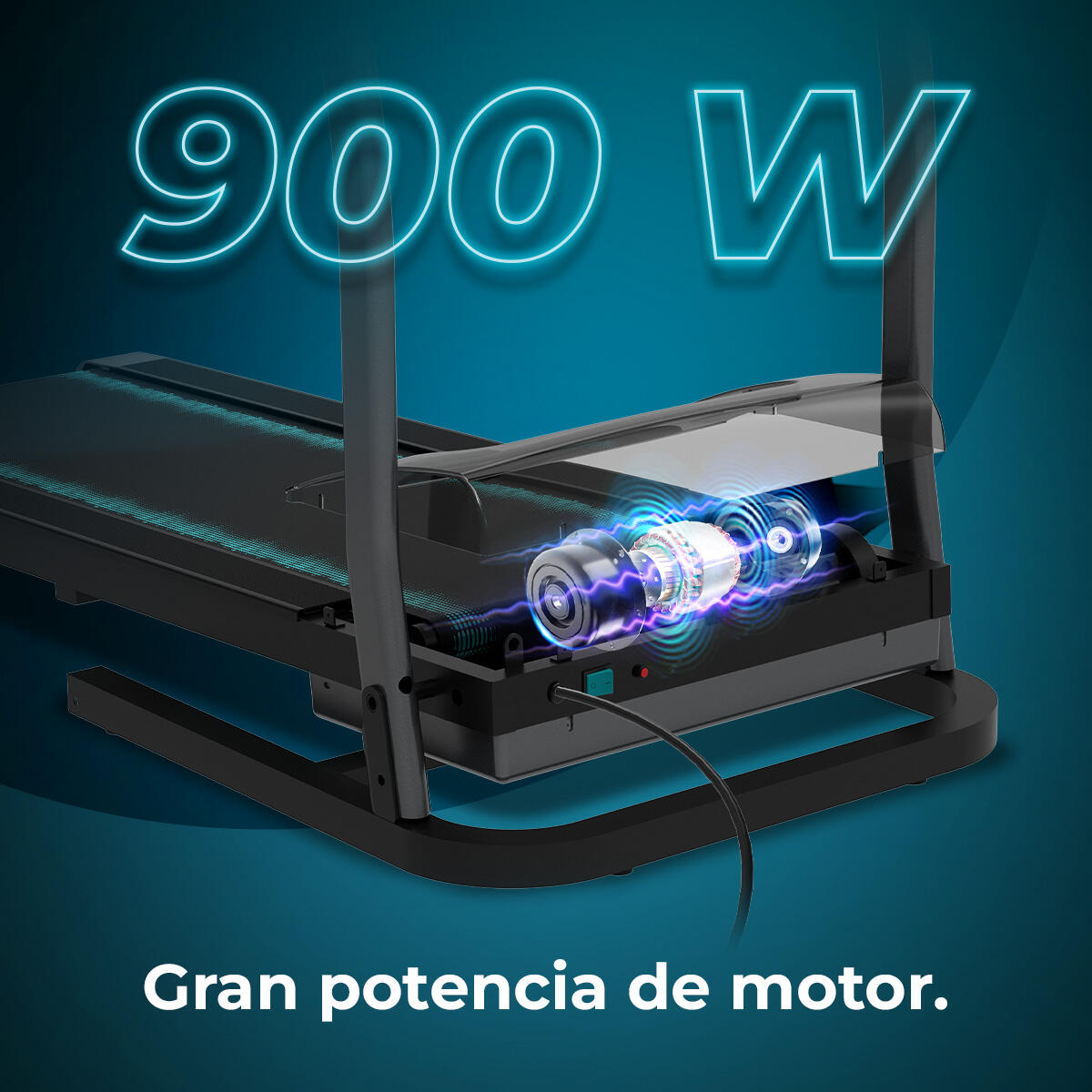 Cecotec Passadeira de correr dobrável com 2 CV e 1200 W de potência. De 1 a 14 k 3/7