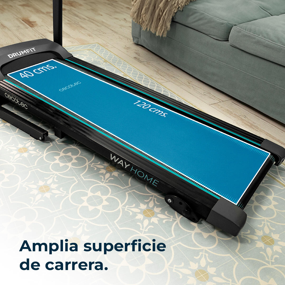Cecotec Passadeira de correr dobrável com 2,5 CV e 1500 W de potência. De 1 a 15 4/7
