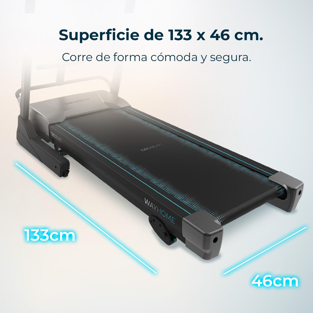 Cecotec Cinta de correr DrumFit WayHome 1800 Runner Sprint 4/7