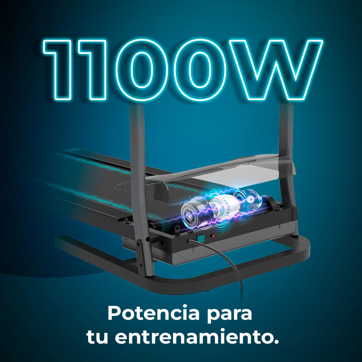 Cecotec Passadeira de correr dobrável com 2,5 CV e 1500 W de potência. De 1 a 15 3/7