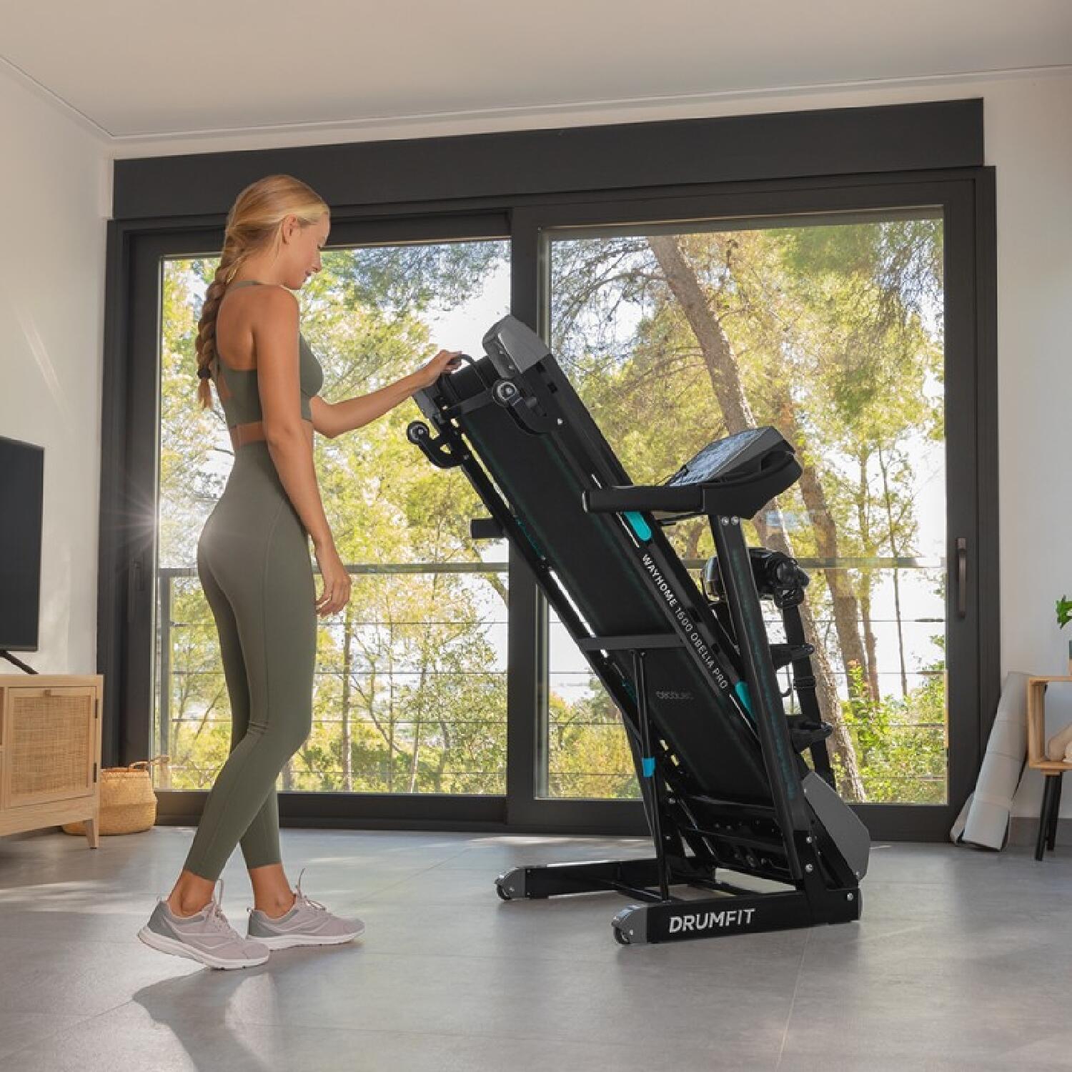 Cecotec Passadeira de corrida dobrável com 1 500 W de potência máxima. De 1 a 16 5/7