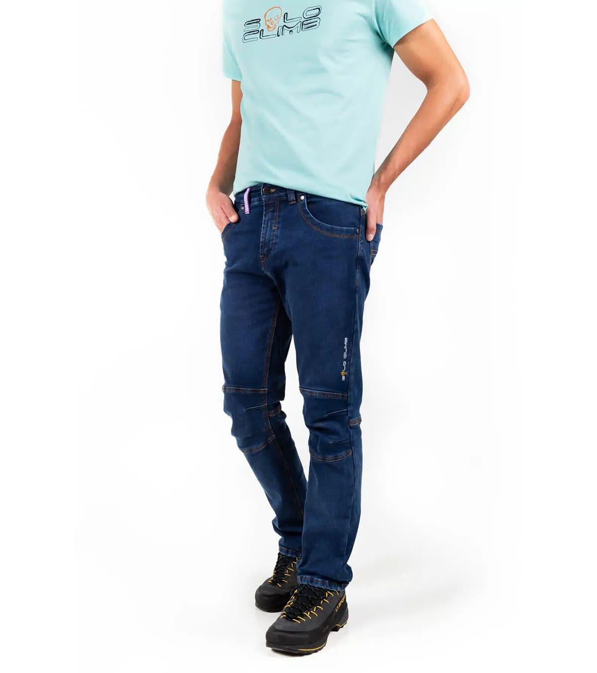 Pantalón Vaquero de Escalada y Montaña Ligero y Elástico Navajo Hombre 5/5