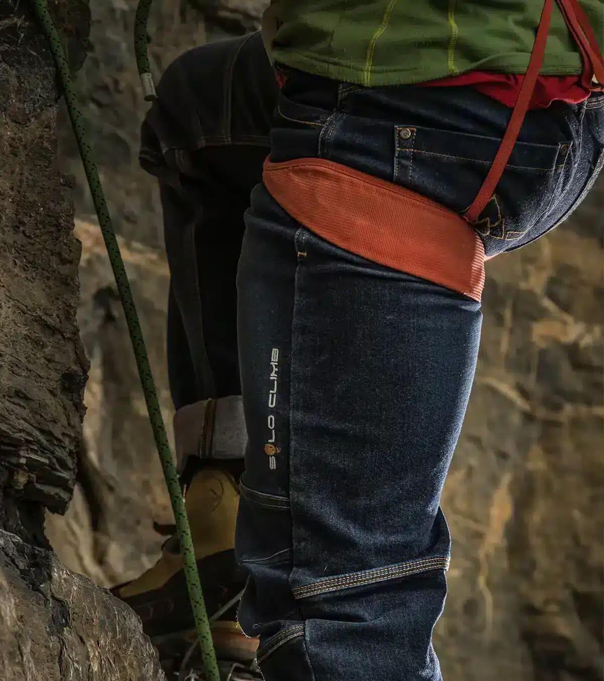 Pantalón Vaquero de Montaña y Escalada Robusto con Cordura Mohawk Hombre Azul 4/5