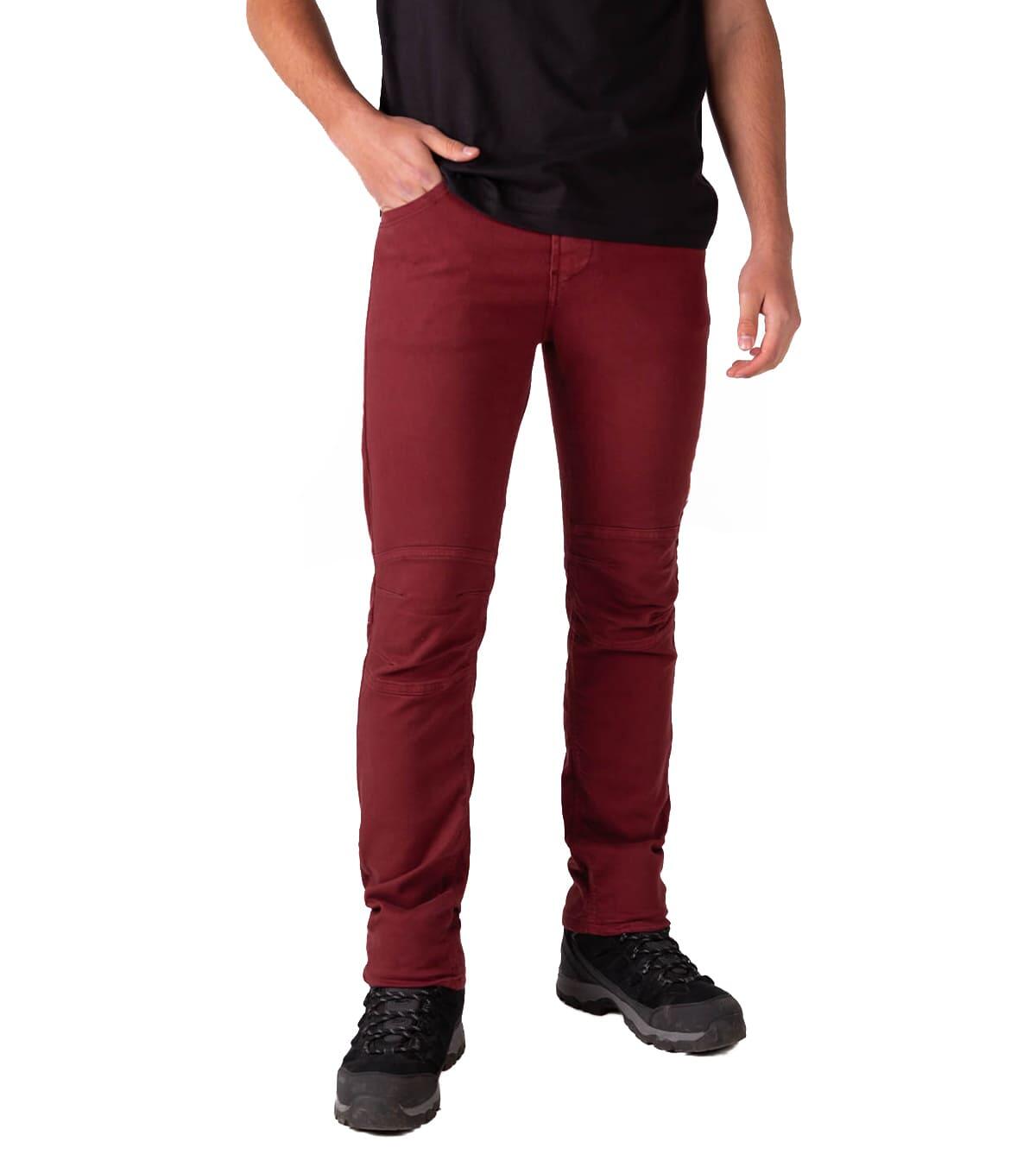 Calças Jeans De Escalada Pinto Homem Elásticas E Leves Bordô 4/6