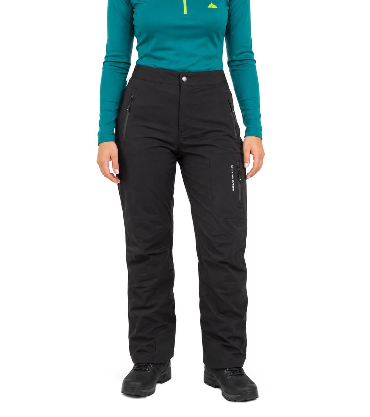 Pantalón Técnico de Montaña y Escalada Térmico y Resistente Vail Unisex Negro 4/5