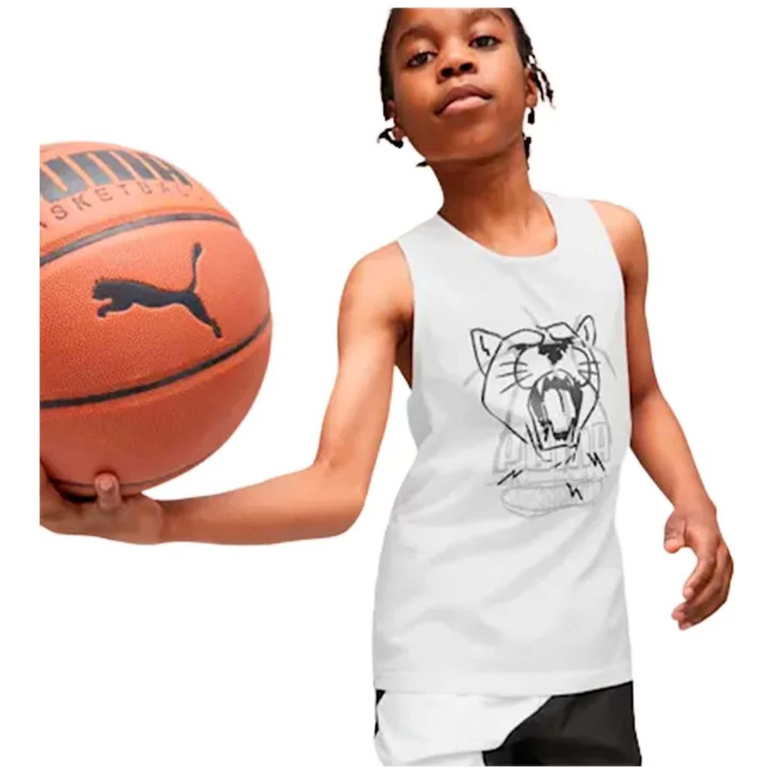 t-shirt de basket Puma Tank B 5/5
