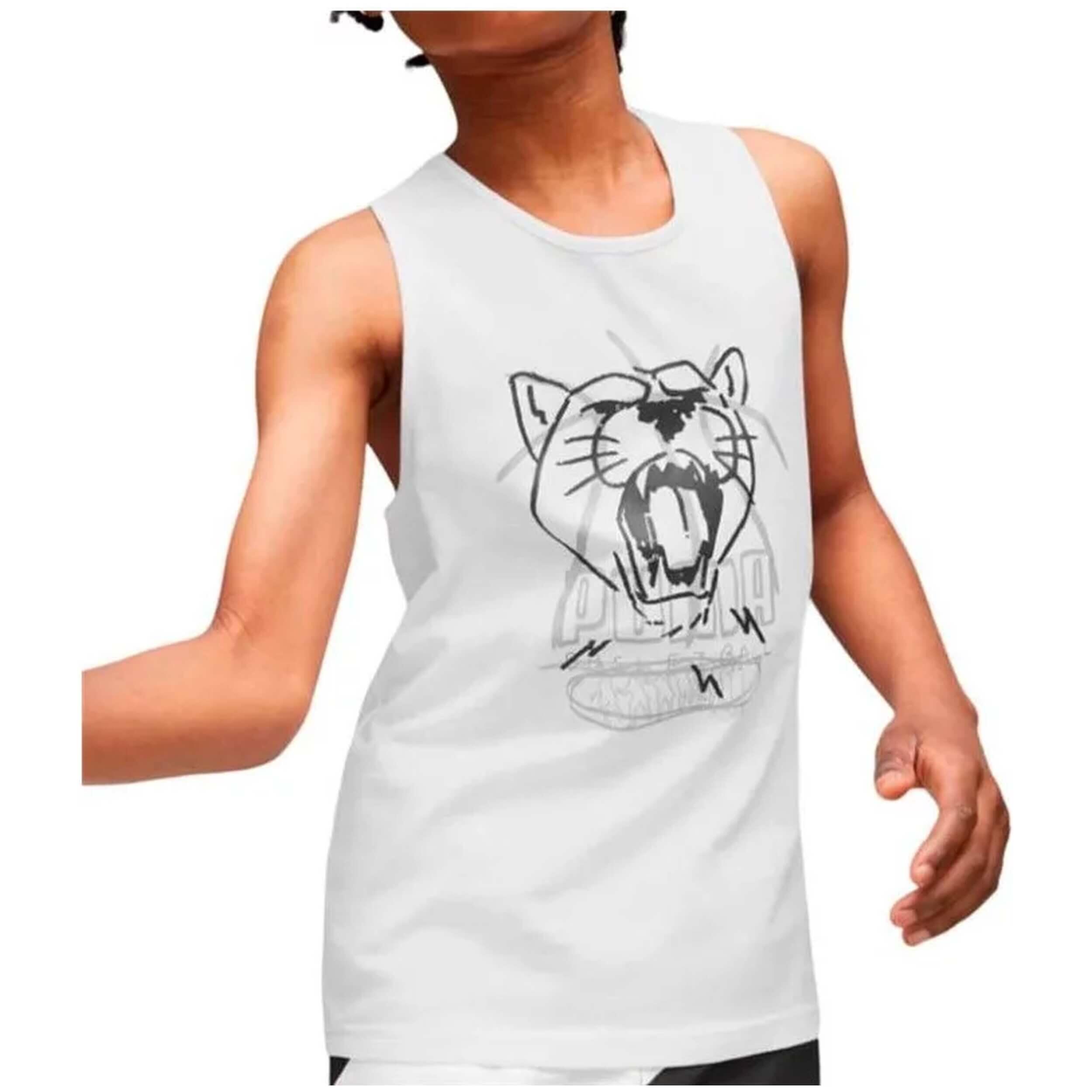 t-shirt de basket Puma Tank B 3/5