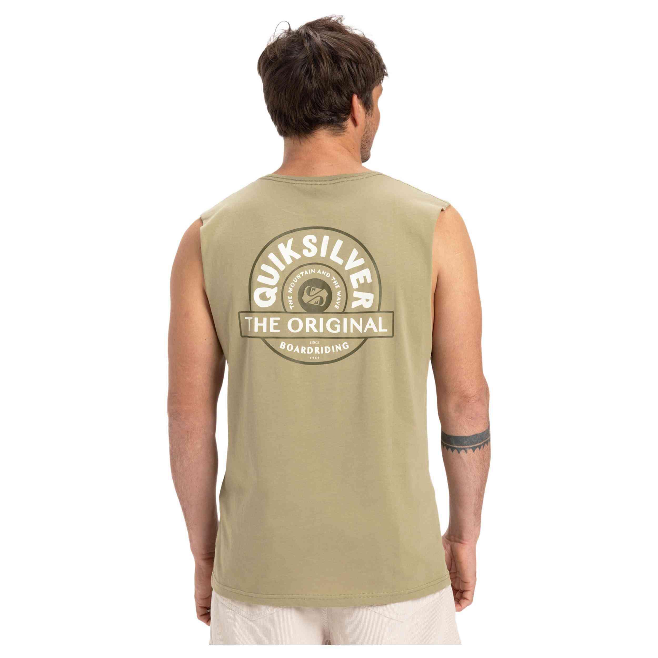Camiseta sin mangas EV SUMMER ROAD Beige Hombre 4/5