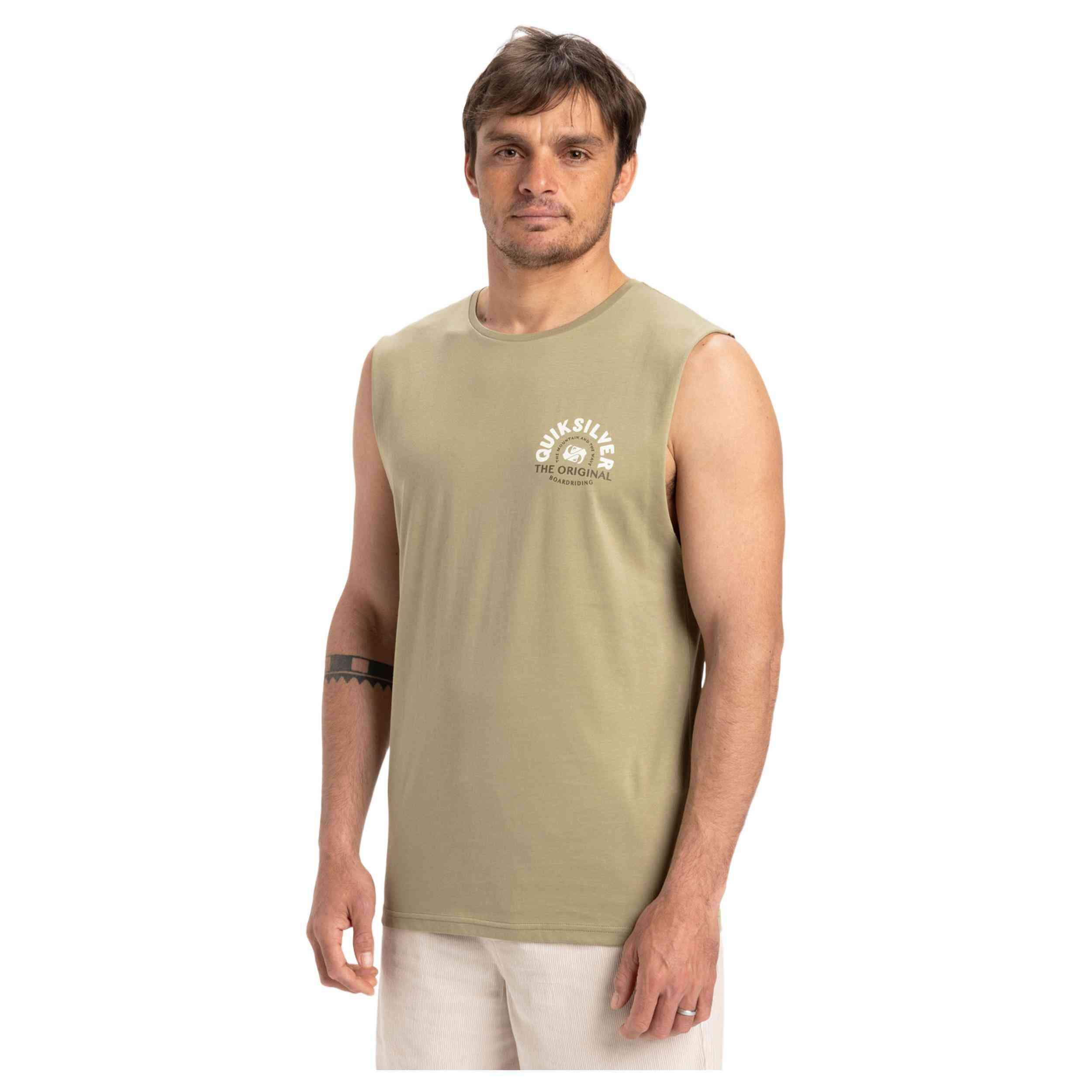 Camiseta sin mangas EV SUMMER ROAD Beige Hombre 2/5