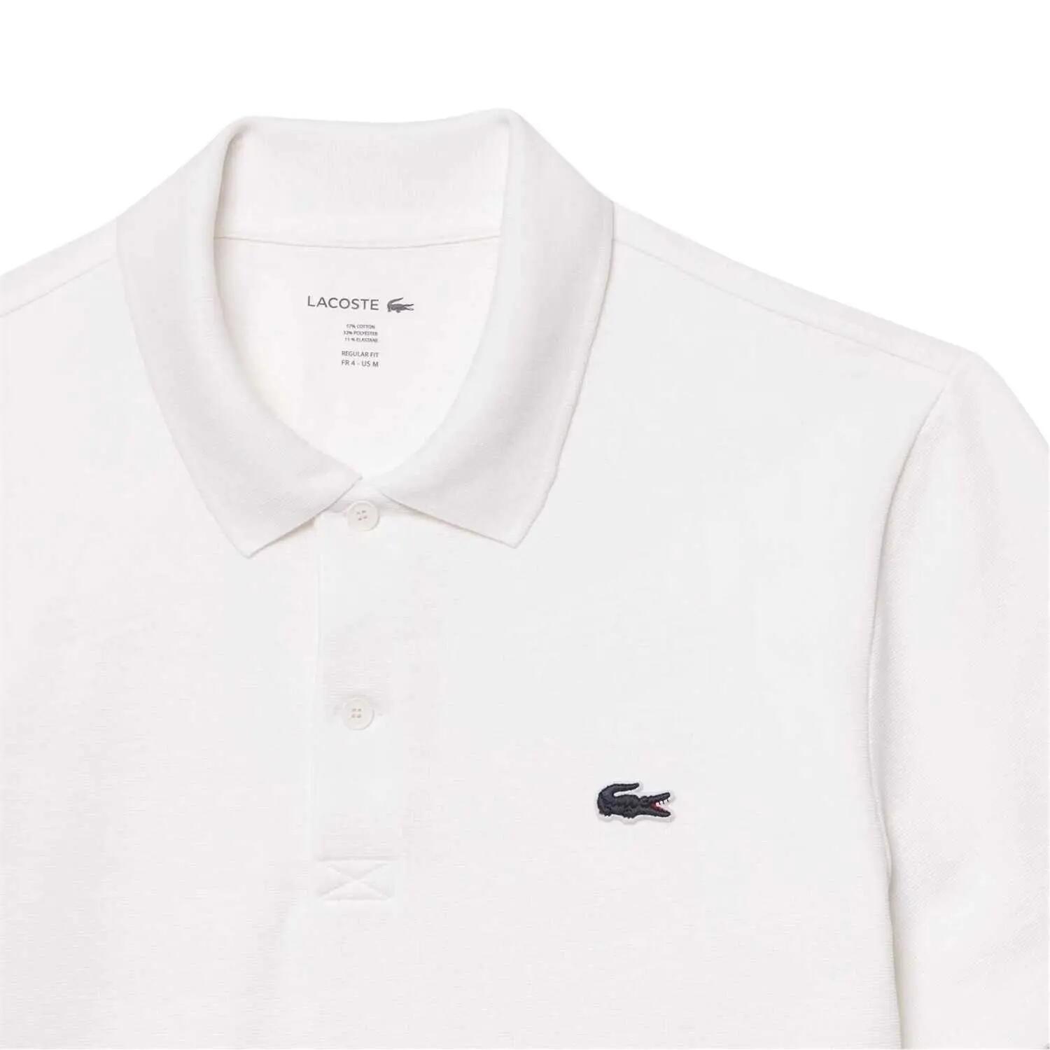 Maglietta Polo Regolare Logo Sul Petto Uomo Lacoste Bianco 4/5
