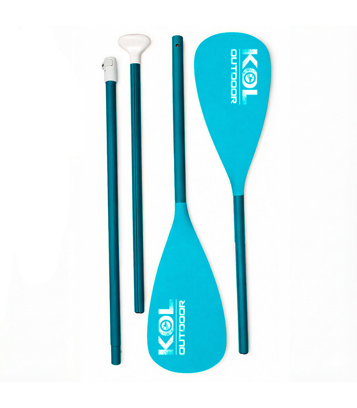 Set 5 Pagaie Ibride 2-in-1 SUP e Kayak Alluminio Regolabili Noleggio 3/6