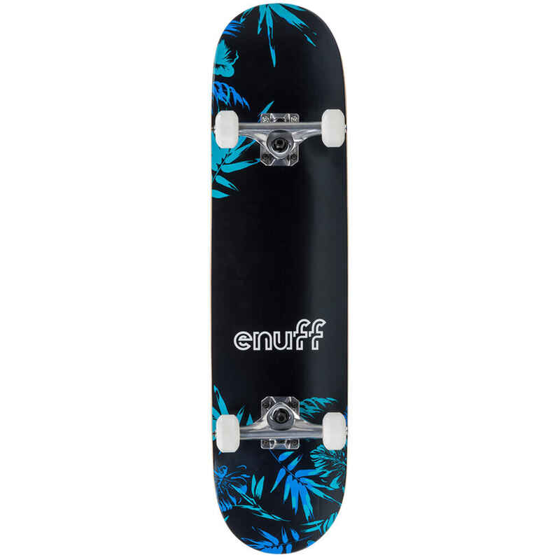 Skateboard Enuff Floral 7.75 "x31.5" Schwarz / Blau