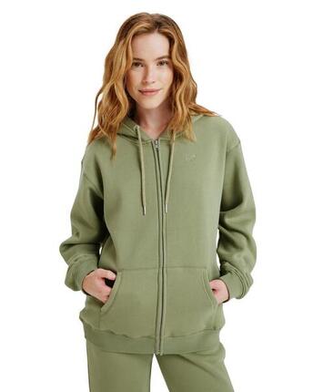 Pull zippé à capuche SURF STOKED ZIPPED BRUSHED Noir Femme