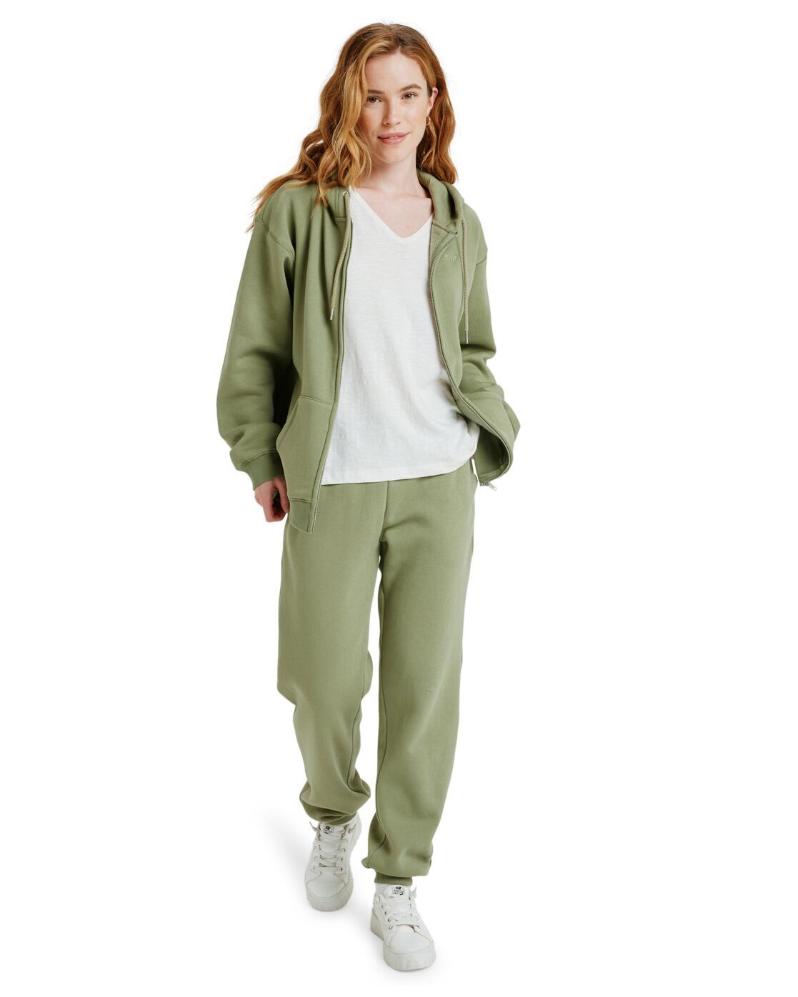 Pull zippé à capuche SURF STOKED ZIPPED BRUSHED Vert Femme 4/5