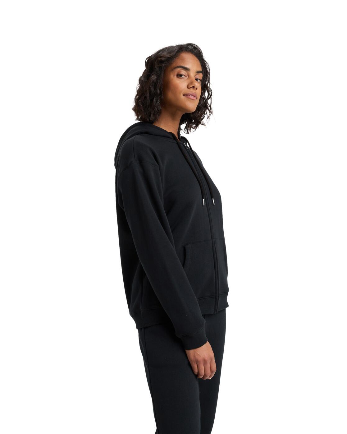 Hoodie mit Reißverschluss SURF STOKED ZIPPED BRUSHED Schwarz Dames 3/4