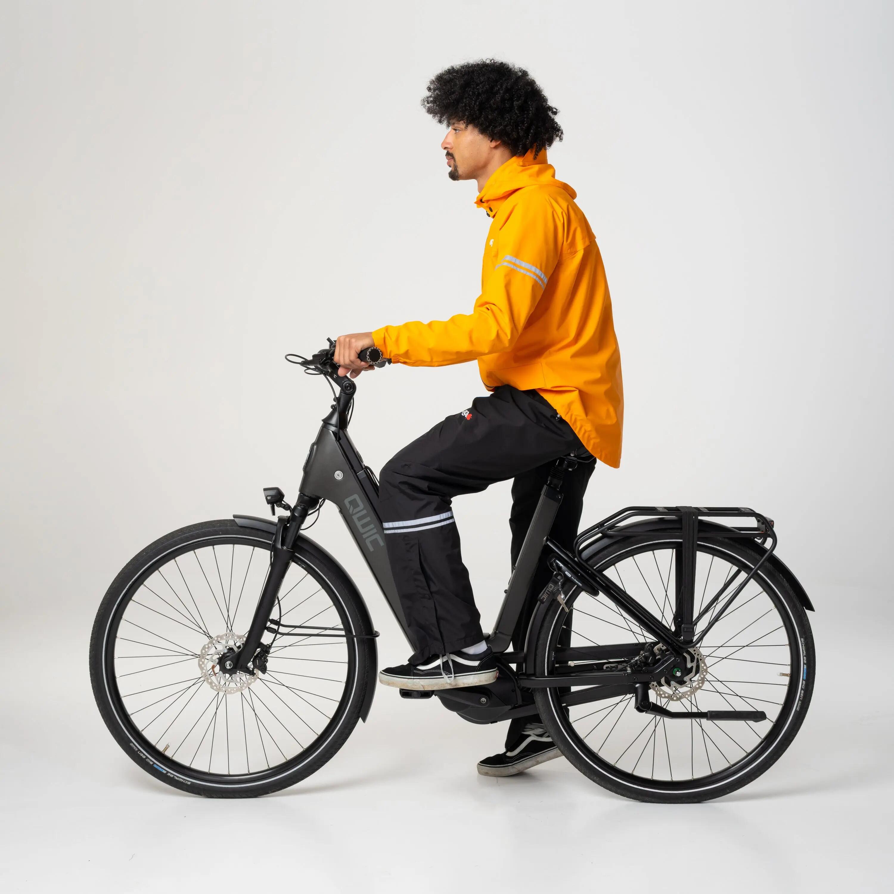 Veste de pluie vélo ville imperméable 10000 mm Original II orange 7/7