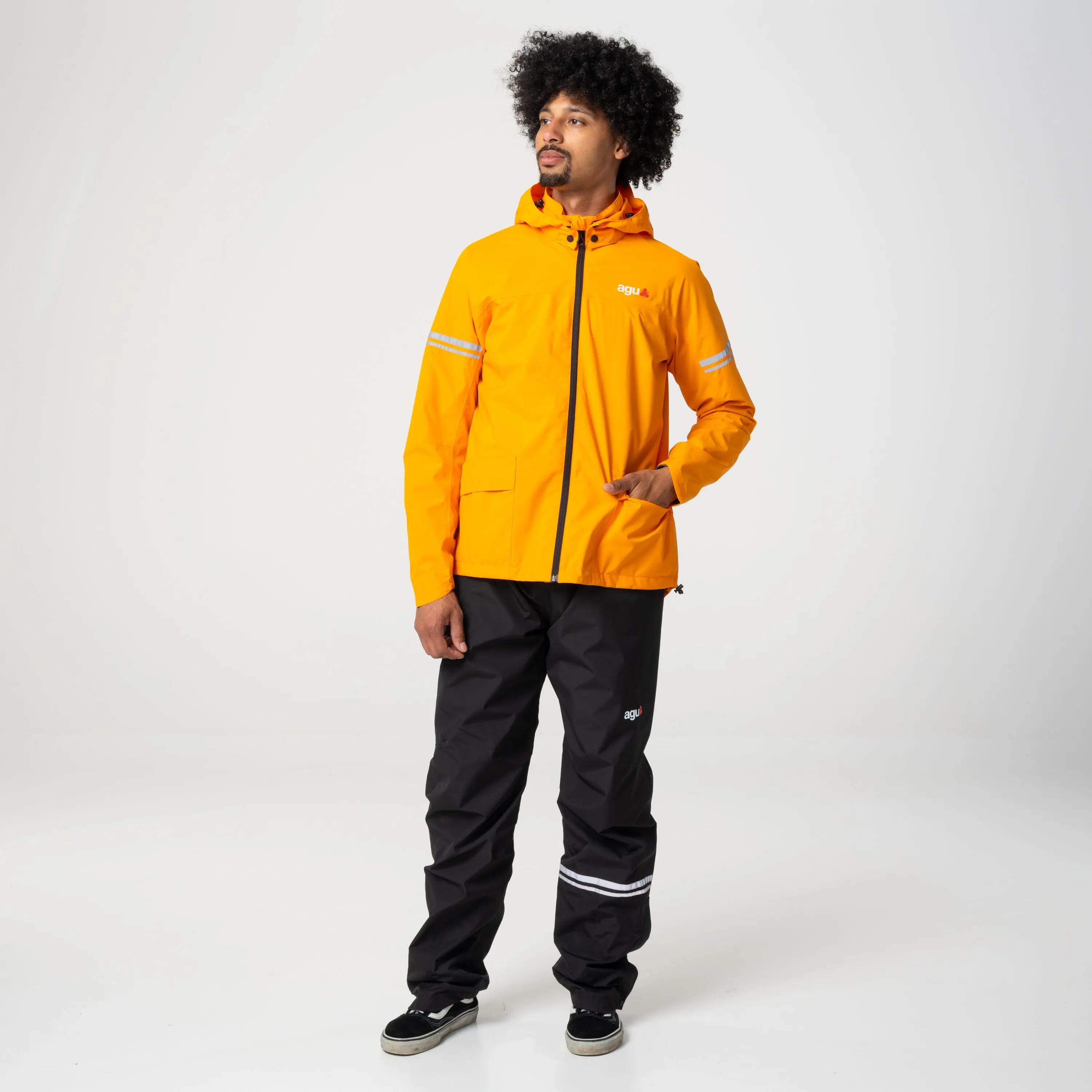 Veste de pluie vélo ville imperméable 10000 mm Original II orange 6/7