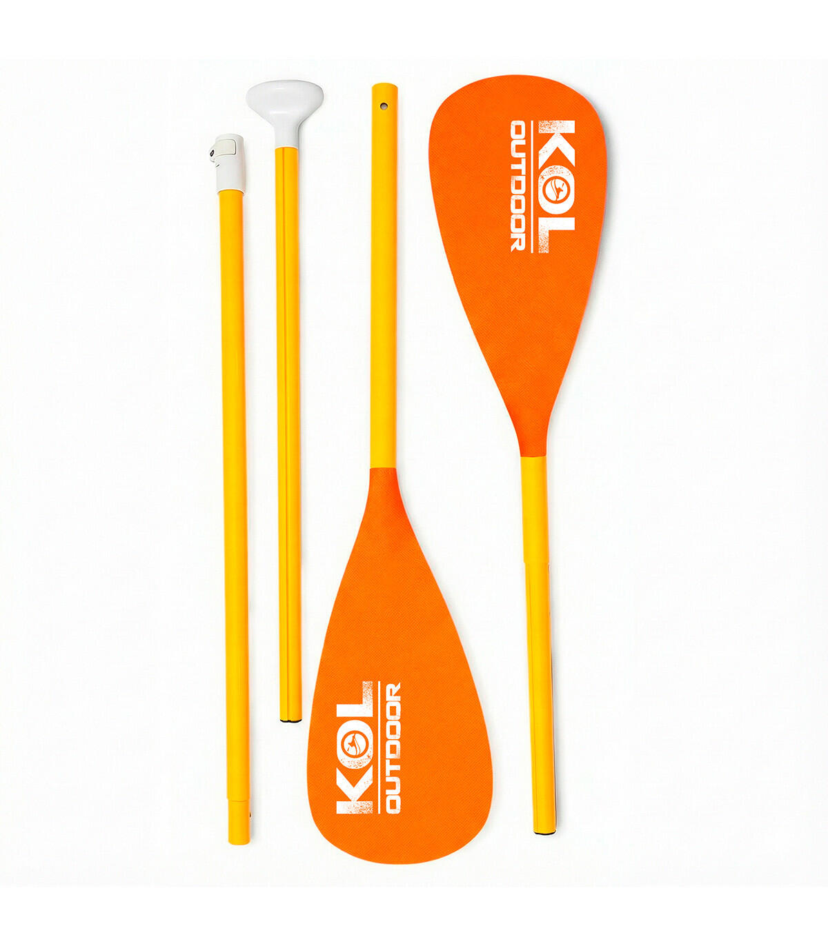 Pagaia SUP & Caiaque 2-em-1 Alumínio 4 Partes 165-215 cm Mango Fluo 2/5