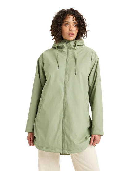 Veste imperméable RAIN ROAD POLAR ZIP Vert Femme
